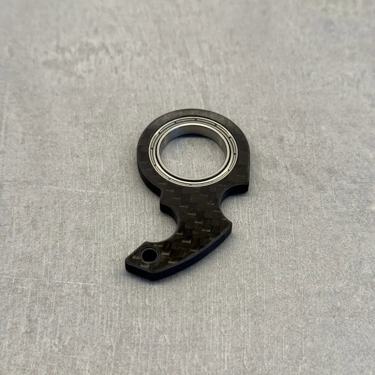 NinjaSpinner Carbon Fiber Keychain CarbonCase Black