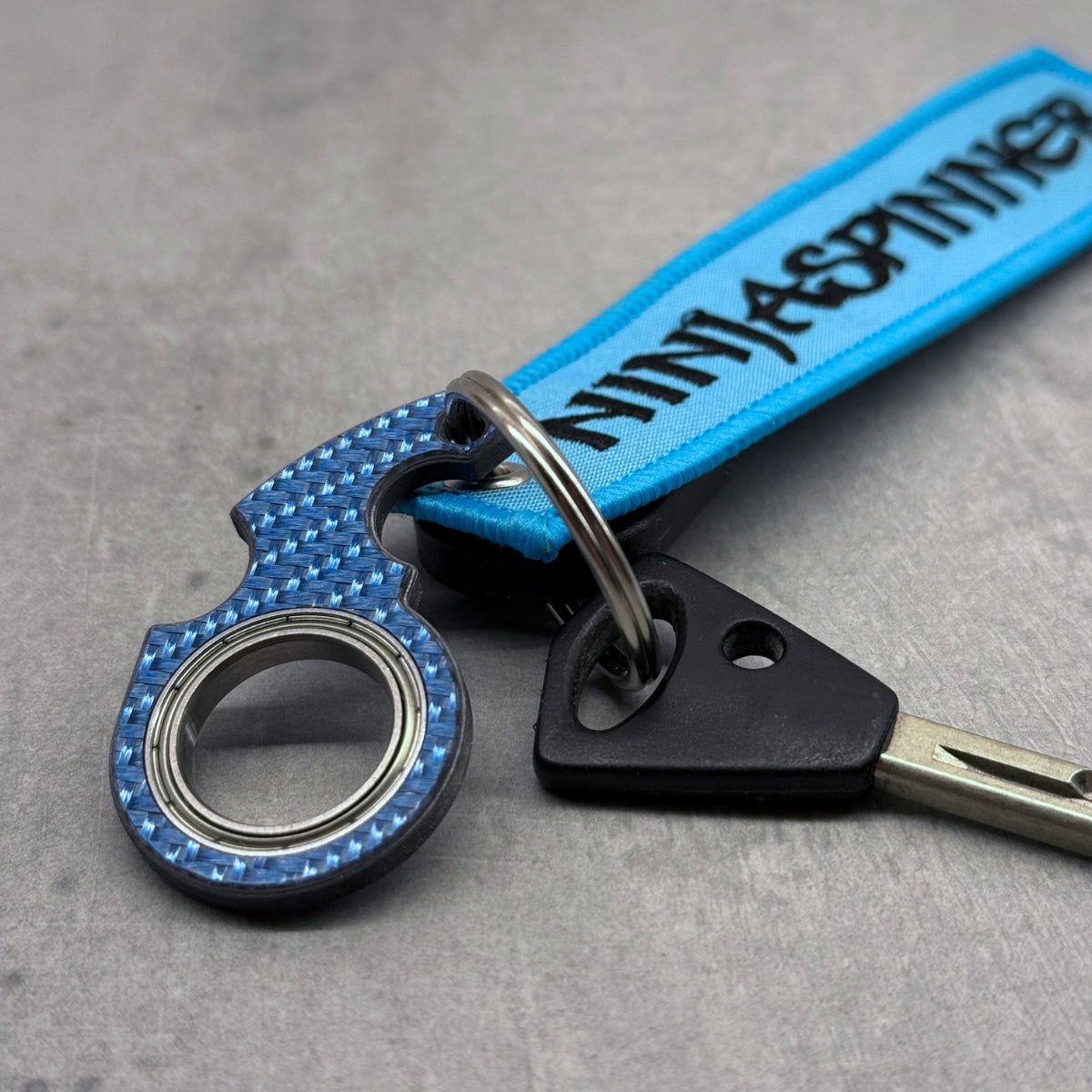NinjaSpinner Carbon Fiber Keychain