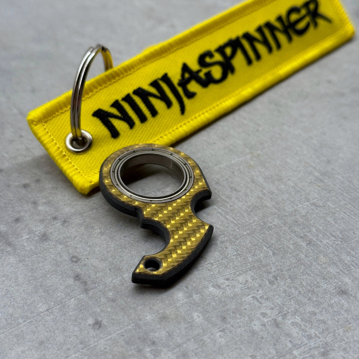 NinjaSpinner Carbon Fiber Keychain