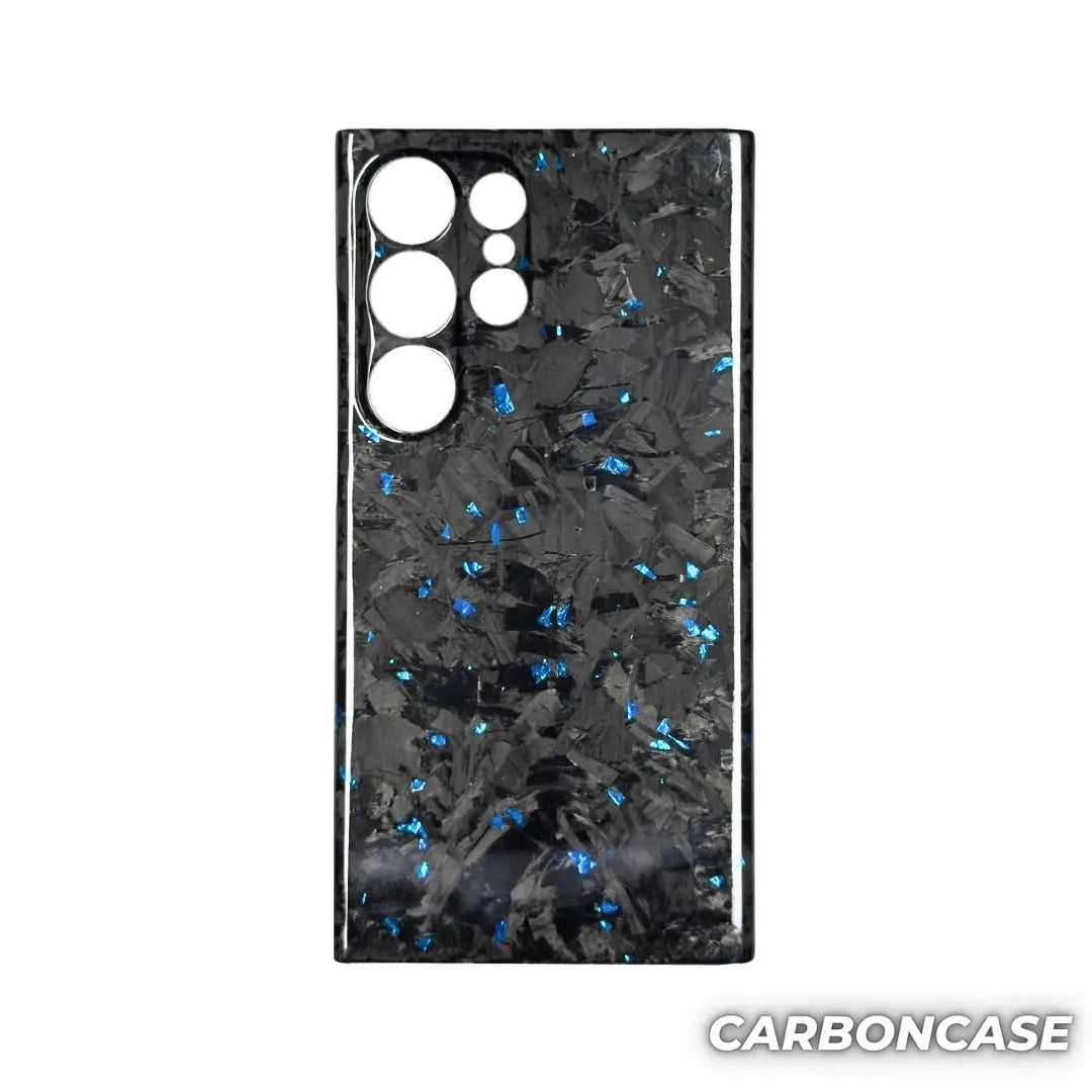 Samsung Full Carbon Fiber Case CarbonCase Forged Carbon Fiber Blue / S22 Ultra