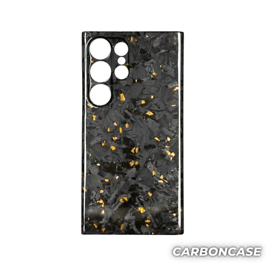 Samsung Full Carbon Fiber Case CarbonCase Forged Carbon Fiber Gold / S22 Ultra