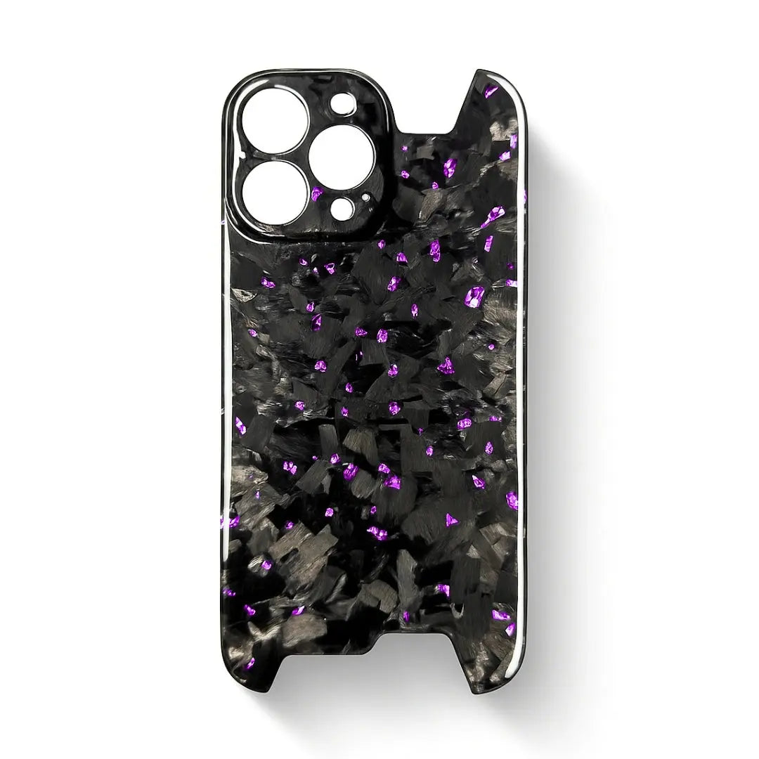 iPhone Full Carbon Fiber Case CarbonCase Forged Carbon Fiber Purple / iPhone 13 Pro