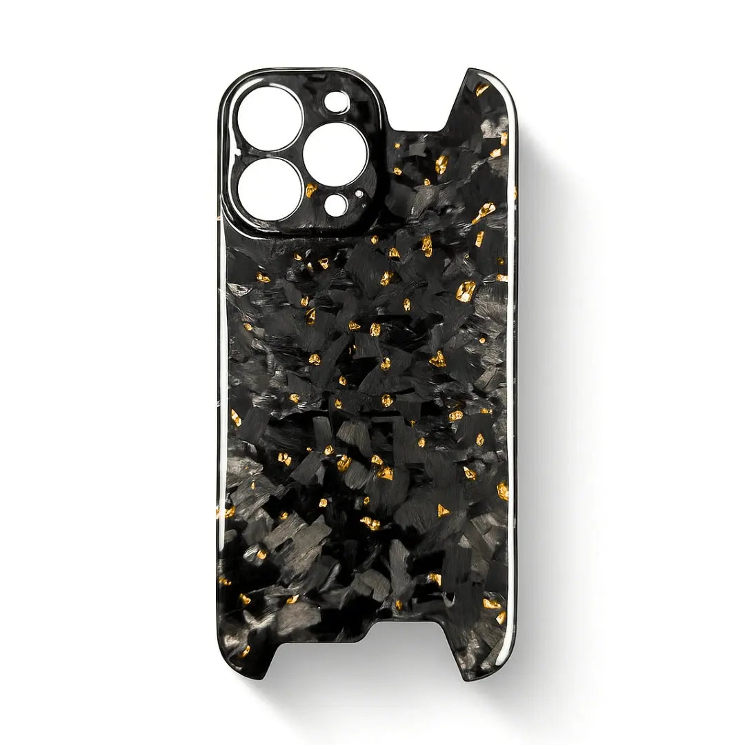 iPhone Full Carbon Fiber Case CarbonCase Forged Carbon Fiber Gold / iPhone 13 Pro