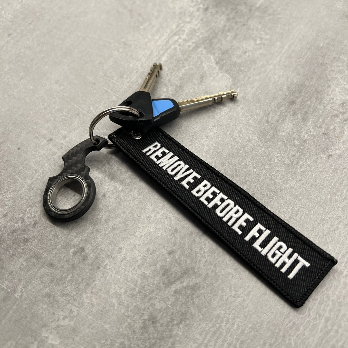 NinjaSpinner Carbon Fiber Keychain