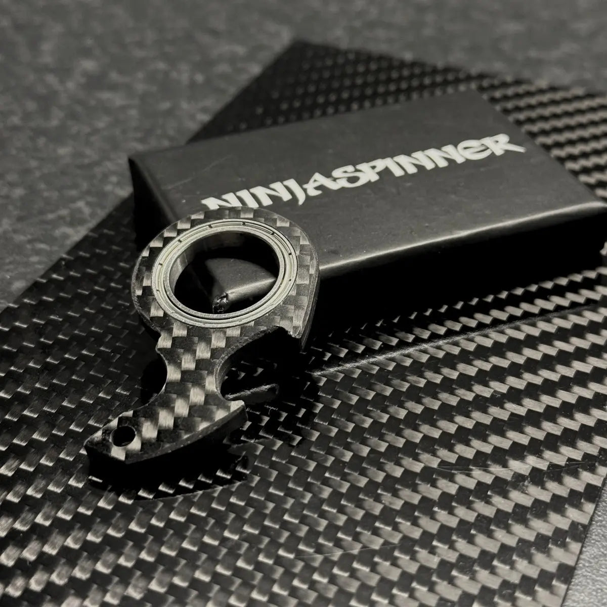 NinjaSpinner Carbon Fiber Keychain