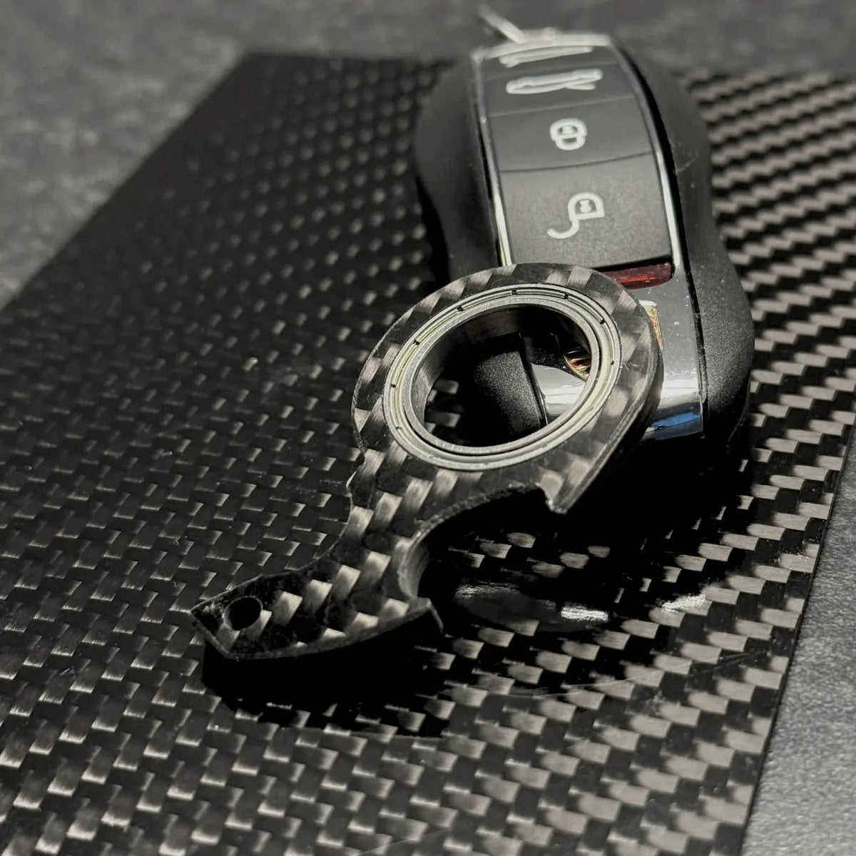 NinjaSpinner Carbon Fiber Keychain