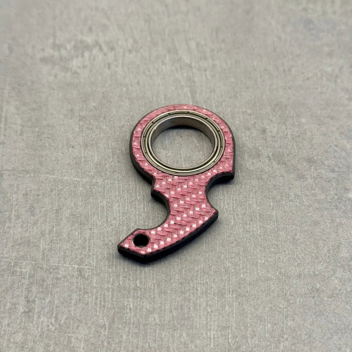 NinjaSpinner Carbon Fiber Keychain  CarbonCase Pink