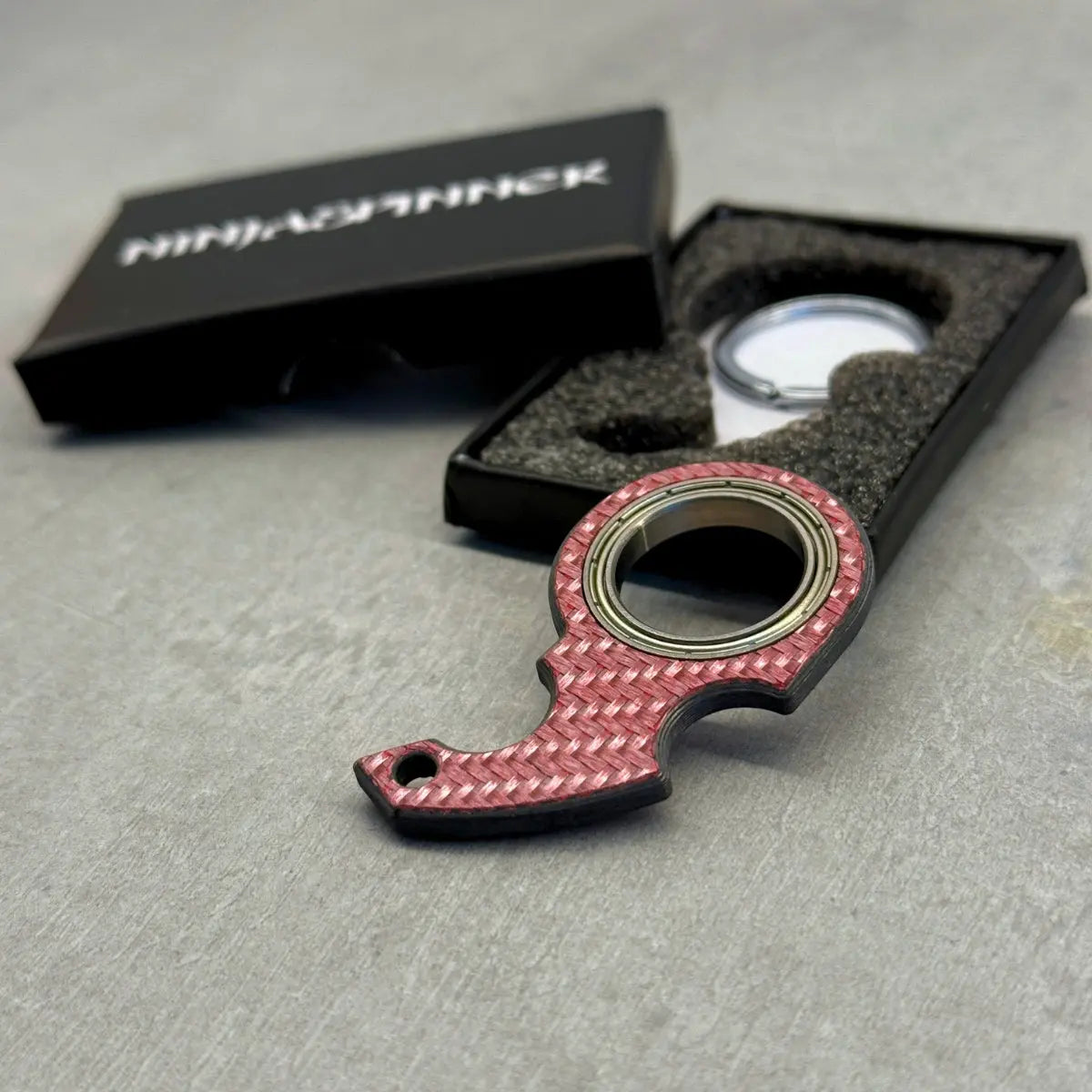NinjaSpinner Carbon Fiber Keychain  CarbonCase